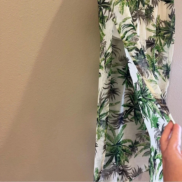 Love Riche Sheer Tropical‎ Palm Mini Maxi Skirt Size Medium - Picture 6 of 14